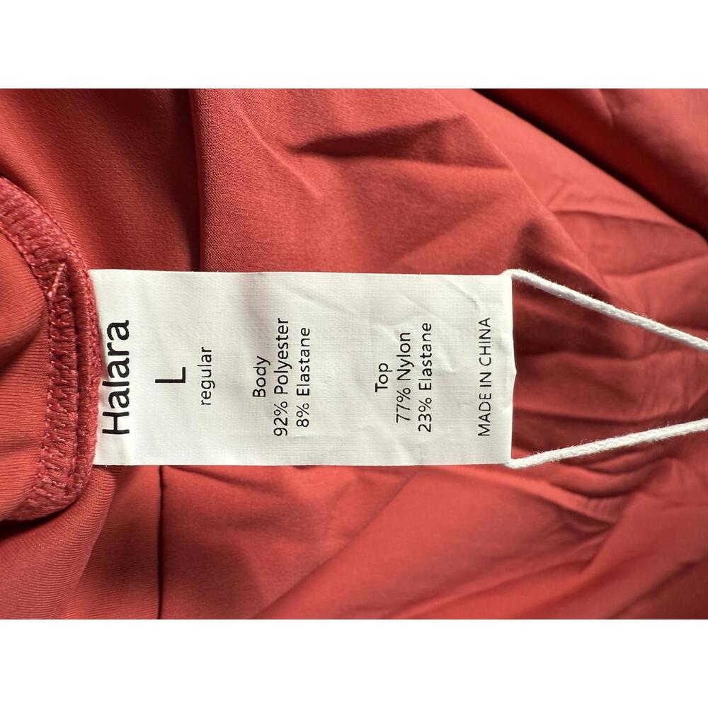 NWT Halara Breezeful High Waisted Pocket 2-in-1 Flowy Maxi Skirt Flame Red - L - Picture 5 of 12